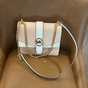 Michael Kors Blush and Cream Crossbody Bag